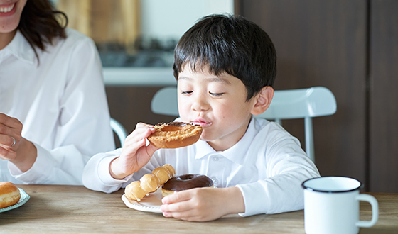 POINT 大好きなおやつも我慢せずに楽しめます