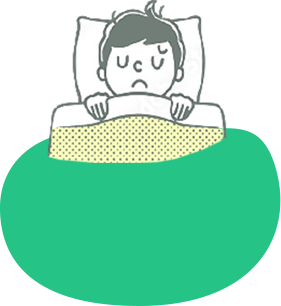 歯ぎしりをしている